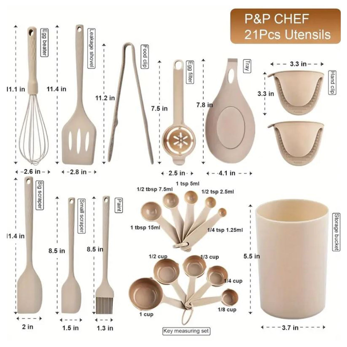 🔥 Cocina Como un Chef | Set Premium de Utensilios Antiadherentes