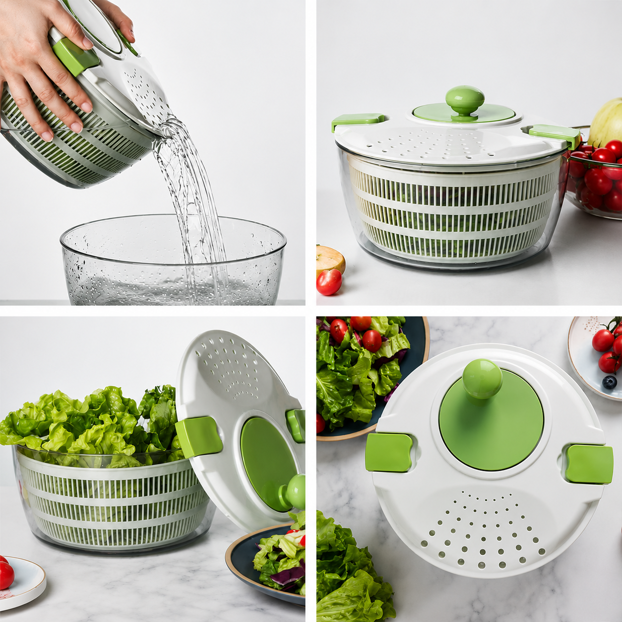 Secador de Verduras Centrifugador de Ensaladas