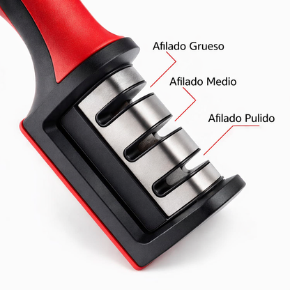 Afilador de Cuchillos Multifunción – 3 Ranuras
