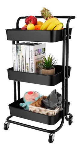 🛒 Carrito Multiusos Desplegable de 3 Niveles – Organización Inteligente en Movimiento